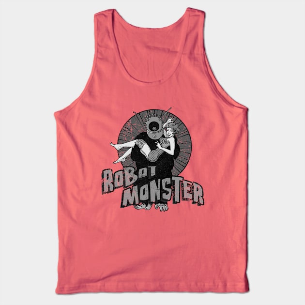 The Robot Monster in Love Tank Top by Doc Multiverse Designs